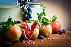 Still Life Of Autumnal Foods Stock Photo Still Life Of Autumnal Foods Stock Photo