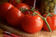 Still Life With Tomatoes Stock Photography