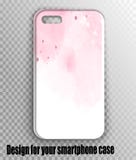 Stilvoller Vektor iPhone Abdeckungs-Fall - Aquarell-Rosa-Druck stock abbildung Stilvoller Vektor iPhone Abdeckungs-Fall - Aquarell-Rosa-Druck stock abbildung