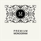 Stilvolles Monogramm, Linie Kunstlogo Art Nouveau lizenzfreie abbildung Stilvolles Monogramm, Linie Kunstlogo Art Nouveau lizenzfreie abbildung