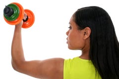 Stock Photography: Beautiful Woman Working Out With Dumbell Stock Photos
