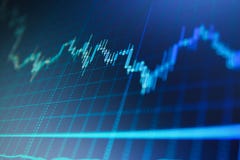 Stock trade live. Stock market graph and bar chart price display. Bullish point, Bearish point trend of graph. royalty free stock images Stock trade live. Stock market graph and bar chart price display. Bullish point, Bearish point trend of graph. royalty free stock images