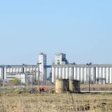 Stockage de grain d'ascenseur photo stock Stockage de grain d'ascenseur photo stock