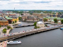 stockholm Швеция Чудесная воздушная панорама стоковое фото stockholm Швеция Чудесная воздушная панорама стоковое фото