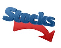 Stocks prices down Royalty Free Stock Image Stocks prices down Royalty Free Stock Image