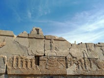 Bas-relief of Ahura Mazda,Persepolis,Iran stock photography Bas-relief of Ahura Mazda,Persepolis,Iran stock photography
