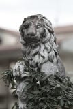 Stone Sculpture Of A Lion Royalty Free Stock Photos