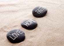 Stones with message