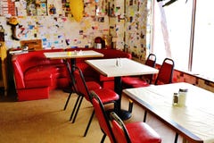 A stop at the Bagdad Cafe, on 66 historic road stock photography A stop at the Bagdad Cafe, on 66 historic road stock photography
