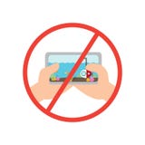 Stop using smartphone Stock Image Stop using smartphone Stock Image