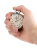 Stop-watch In A Hand Stock Photo