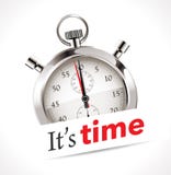 Stopwatch - the time is now royalty free illustration Stopwatch - the time is now royalty free illustration