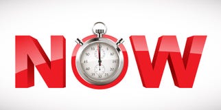 Stopwatch - the time is now royalty free illustration Stopwatch - the time is now royalty free illustration