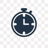 Stopwatch vector icon isolated on transparent background, Stopwatch transparency concept can be used web and mobile vector illustration Stopwatch vector icon isolated on transparent background, Stopwatch transparency concept can be used web and mobile vector illustration