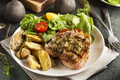 Stor grillad fläskkotlett Royaltyfri Bild Stor grillad fläskkotlett Royaltyfri Bild