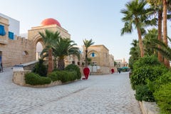 Stor kopia av gamla Medina i Yasmine Hammamet, Tunisien royaltyfri bild Stor kopia av gamla Medina i Yasmine Hammamet, Tunisien royaltyfri bild