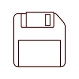 Storage technology de disquette illustration stock Storage technology de disquette illustration stock
