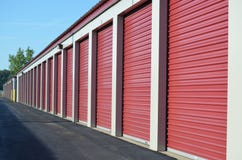 Storage unit doors stock photography Storage unit doors stock photography