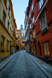 Storkyrkan-gamla stan Straßenansicht lizenzfreie stockfotos Storkyrkan-gamla stan Straßenansicht lizenzfreie stockfotos