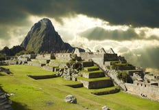Storm Clouds In Machu-Picchu Stock Images