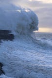 Stormy weather at Porthcawl lighthouse, South Wales, UK. royalty free stock photos Stormy weather at Porthcawl lighthouse, South Wales, UK. royalty free stock photos
