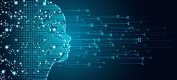 Stort data och för barnframsida för konstgjord intelligens begrepp royaltyfri illustrationer Stort data och för barnframsida för konstgjord intelligens begrepp royaltyfri illustrationer