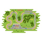 Strada del rinvio della corsa illustrazione di stock Strada del rinvio della corsa illustrazione di stock