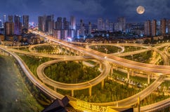 Strada del viadotto dell'anello di Wuhan 2rd fotografia stock Strada del viadotto dell'anello di Wuhan 2rd fotografia stock