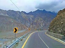 Strada principale pakistan di Karakoram immagine stock libera da diritti Strada principale pakistan di Karakoram immagine stock libera da diritti