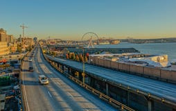 Strand i staden av Seattle arkivbild Strand i staden av Seattle arkivbild