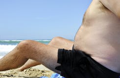 strandfettman royaltyfria bilder strandfettman royaltyfria bilder