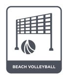 Strandvolleyballikone in der modischen Entwurfsart Strandvolleyballikone lokalisiert auf weißem Hintergrund Strandvolleyball-Vekt lizenzfreie abbildung Strandvolleyballikone in der modischen Entwurfsart Strandvolleyballikone lokalisiert auf weißem Hintergrund Strandvolleyball-Vekt lizenzfreie abbildung