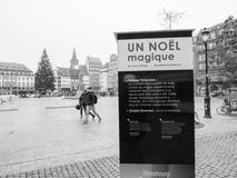 Strasbourg France après des attaques terroristes au marché de Noël photo stock Strasbourg France après des attaques terroristes au marché de Noël photo stock
