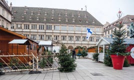 Strasbourg France après des attaques terroristes au marché de Noël photo libre de droits Strasbourg France après des attaques terroristes au marché de Noël photo libre de droits