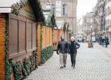 Strasbourg France après des attaques terroristes au marché de Noël image libre de droits Strasbourg France après des attaques terroristes au marché de Noël image libre de droits