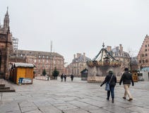 Strasbourg France après des attaques terroristes au marché de Noël photos stock Strasbourg France après des attaques terroristes au marché de Noël photos stock