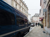 Strasburgo Francia dopo i attacchi terroristici al mercato di Natale immagine stock Strasburgo Francia dopo i attacchi terroristici al mercato di Natale immagine stock