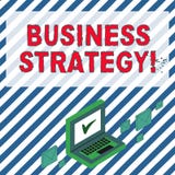 Strategi f?r aff?r f?r ordhandstiltext Affärsidé för arbetsritning av en affär för att uppnå dess visionfärgpost stock illustrationer Strategi f?r aff?r f?r ordhandstiltext Affärsidé för arbetsritning av en affär för att uppnå dess visionfärgpost stock illustrationer
