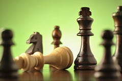 Strategic Game Of Chess Royalty Free Stock Images