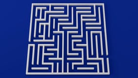Strategy Problem Decisions 3D Illustration Complicated Maze Stock Photos