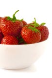 Strawberries In A Bowl Royalty Free Stock Photos