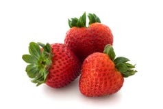Strawberries Isolated On White Background Royalty Free Stock Photo