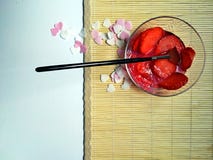 Strawberries romantic background royalty free stock photography Strawberries romantic background royalty free stock photography
