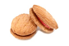 Strawberry Biscuit Cream Stock Photos Strawberry Biscuit Cream Stock Photos