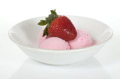 Strawberry Ice Cream Stock Image