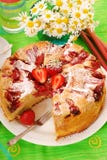 Strawberry and rhubarb cake stock photos Strawberry and rhubarb cake stock photos