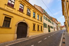 Straße Mesnicka in der Stadt Zagreb Lizenzfreies Stockfoto Straße Mesnicka in der Stadt Zagreb Lizenzfreies Stockfoto