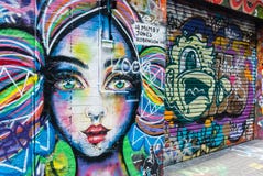 Straßen-Kunst - Hosier Lane Melbourne - Australien Lizenzfreie Stockbilder Straßen-Kunst - Hosier Lane Melbourne - Australien Lizenzfreie Stockbilder