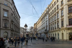 Straßen-Prinz Michael Street Knez Mihailova in der Mitte der Stadt von Belgrad, Serbien stockbilder Straßen-Prinz Michael Street Knez Mihailova in der Mitte der Stadt von Belgrad, Serbien stockbilder