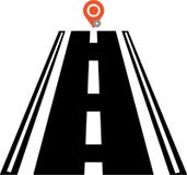 Straßen-Standortikone und Standort, Entwurfsart vektor abbildung Straßen-Standortikone und Standort, Entwurfsart vektor abbildung